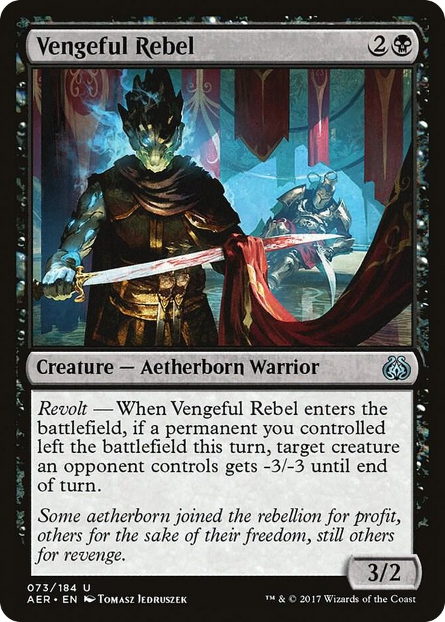 0073 Vengeful Rebel U Aether Revolt