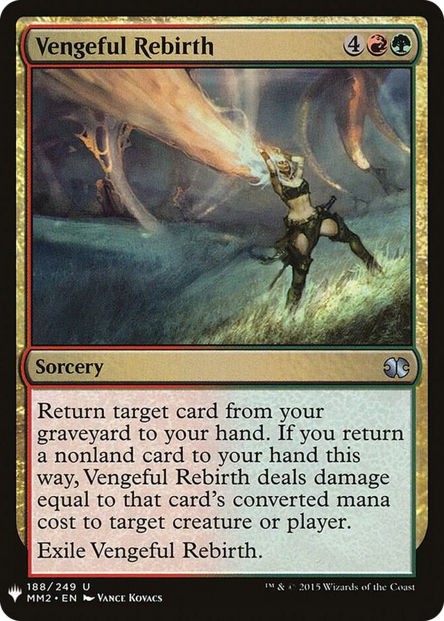 0188 Vengeful Rebirth U The List Reprints