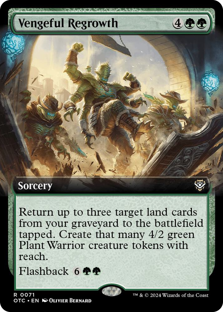 0071 Vengeful Regrowth (Extended Art) R Commander: Outlaws of Thunder Junction