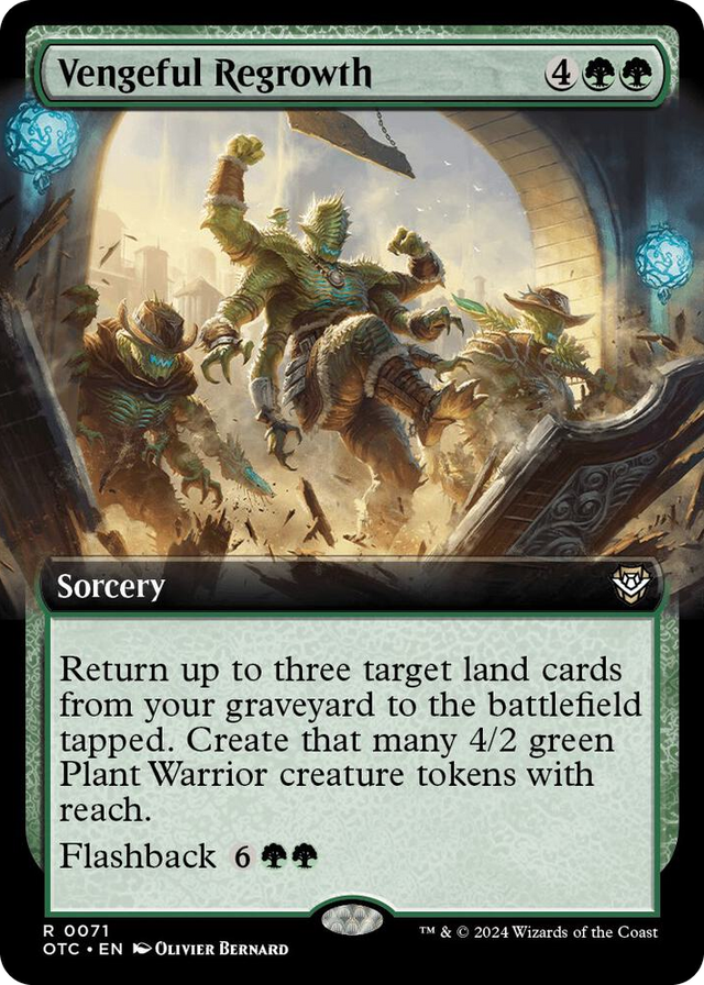 0071 Vengeful Regrowth (Extended Art) R Commander: Outlaws of Thunder Junction