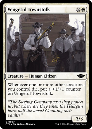 0037 Vengeful Townsfolk C Outlaws of Thunder Junction
