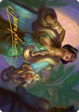 0021 Venom Connoisseur Art Card (Gold-Stamped Signature) S Art Series: Streets of New Capenna