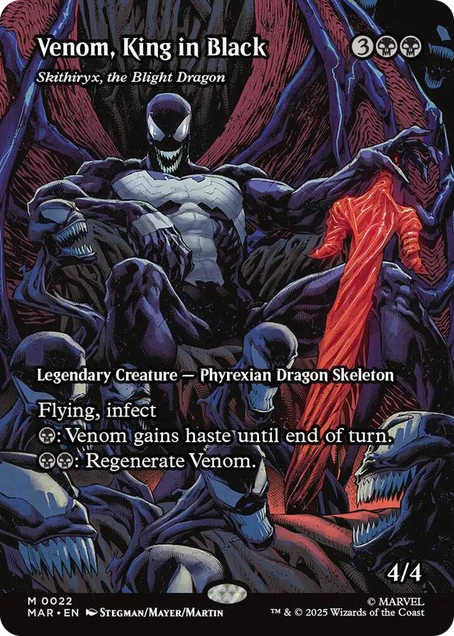 0022 Venom, King in Black - Skithiryx, the Blight Dragon (Borderless) M Marvel Universe Eternal-Legal