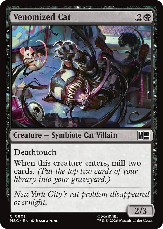0801 Venomized Cat C Commander: Marvel Super Heroes