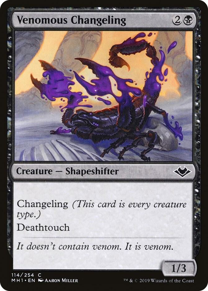 0114 Venomous Changeling C Modern Horizons