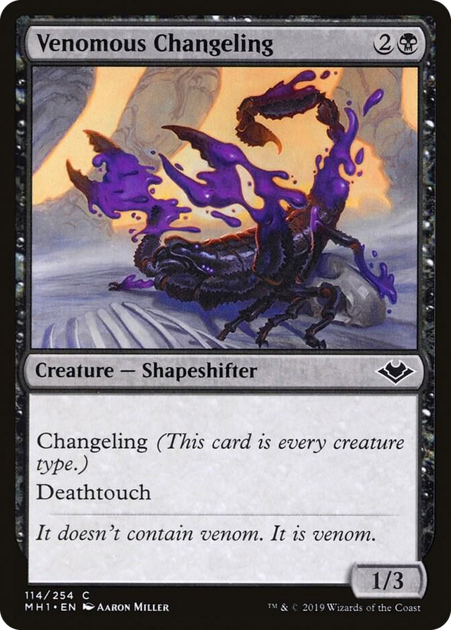 0114 Venomous Changeling C Modern Horizons