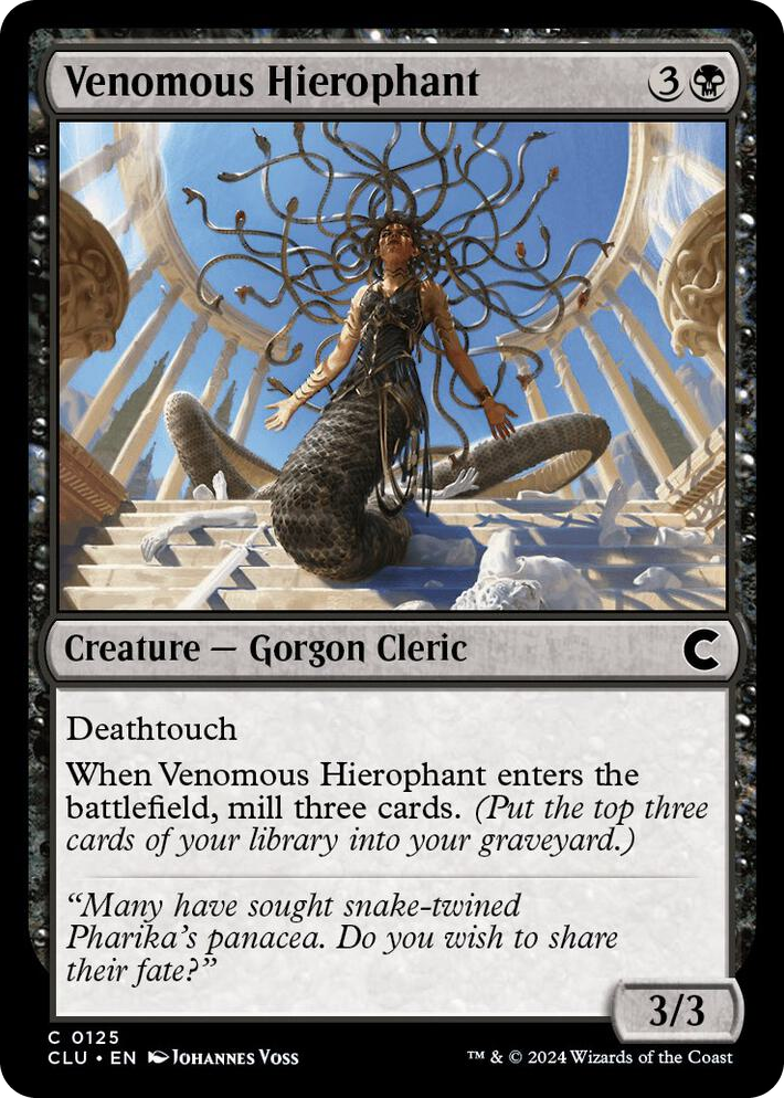 0125 Venomous Hierophant C Ravnica: Clue Edition