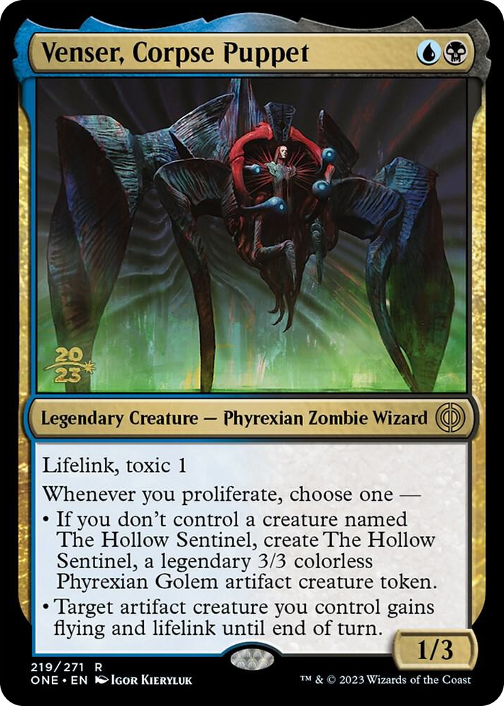 0219 Venser, Corpse Puppet R Prerelease Cards