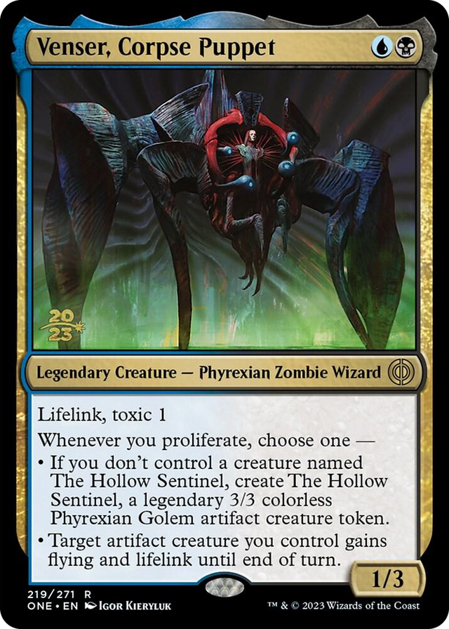 0219 Venser, Corpse Puppet R Prerelease Cards