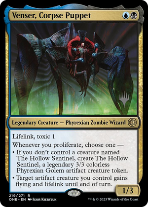0219 Venser, Corpse Puppet R Promo Pack: Phyrexia: All Will Be One