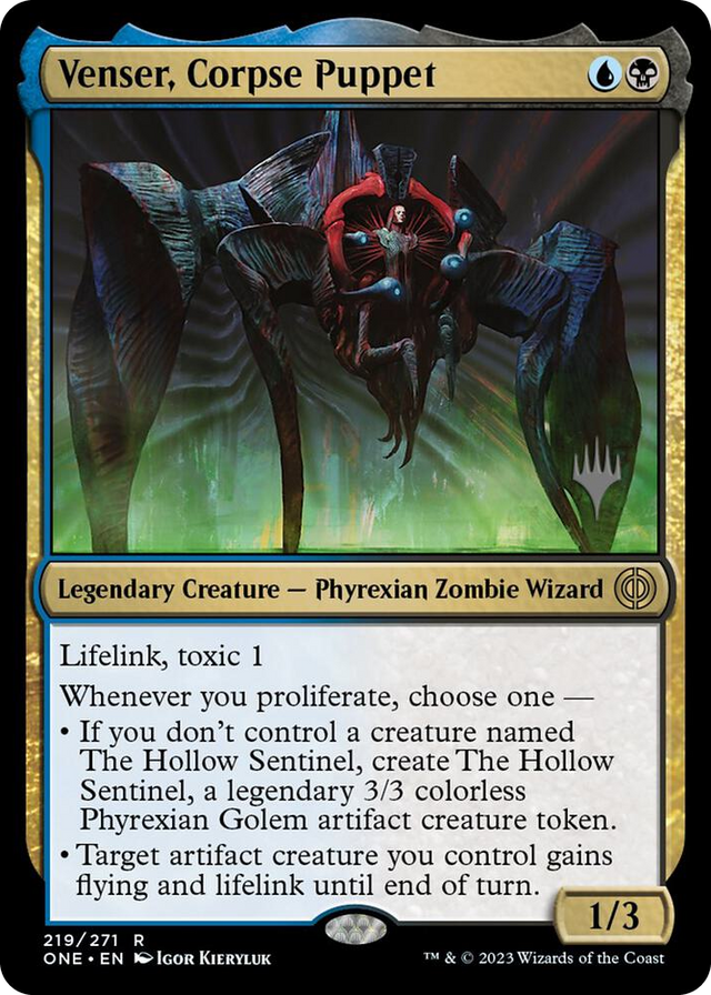 0219 Venser, Corpse Puppet R Promo Pack: Phyrexia: All Will Be One