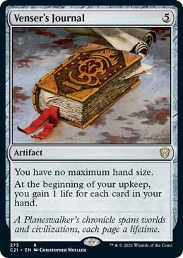 0273 Venser's Journal R Commander 2021