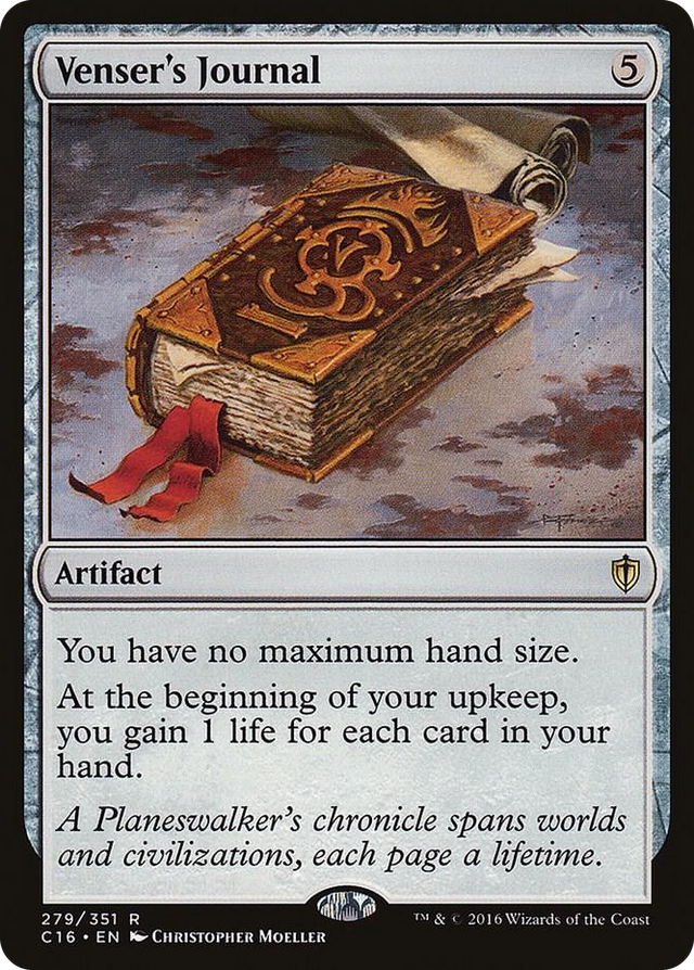0279 Venser's Journal R Commander 2016