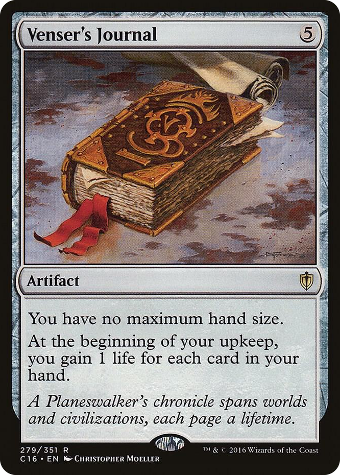 Venser's Journal #279 R - Commander 2016 Pokemon card
