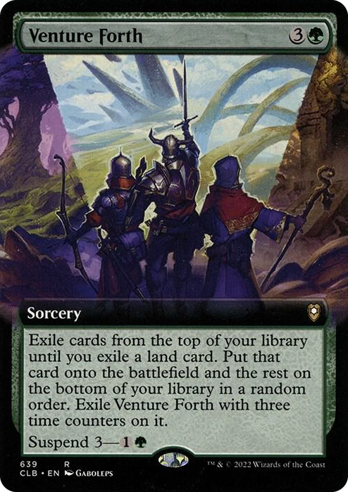 0639 Venture Forth (Extended Art) R Commander Legends: Battle for Baldur's Gate