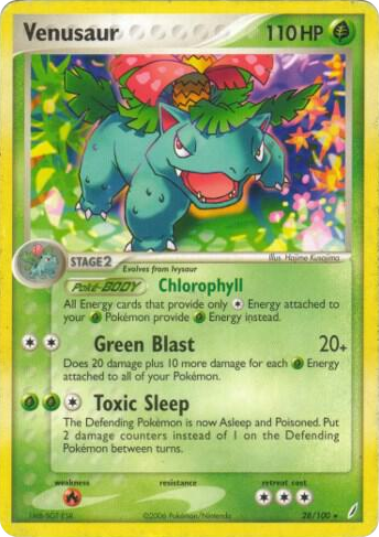 0028 Venusaur - 28/100 (EX Crystal Guardians) Holo Rare Deck Exclusives