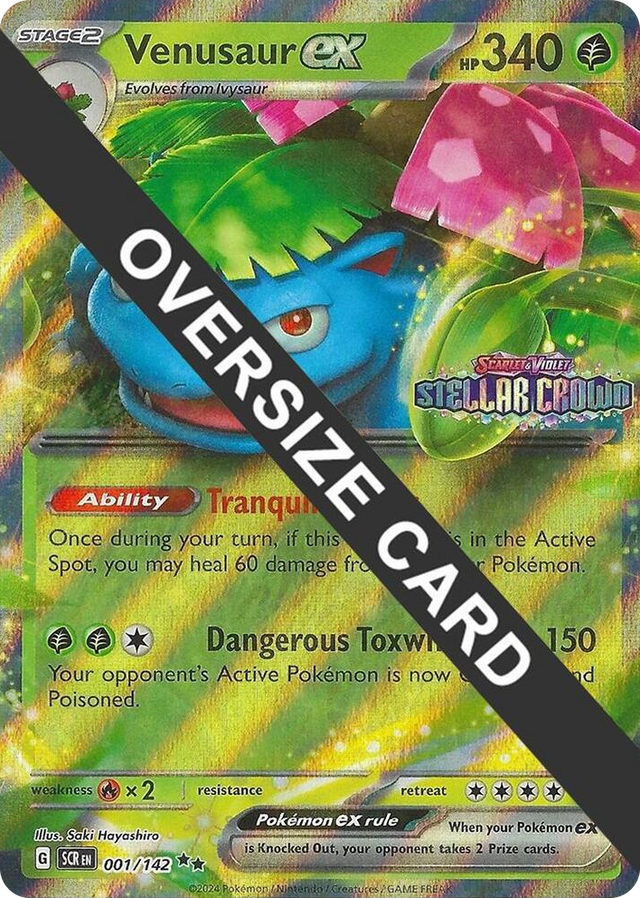 0001 Venusaur ex Double Rare Jumbo Cards