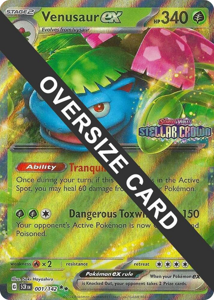 0001 Venusaur ex Double Rare Jumbo Cards