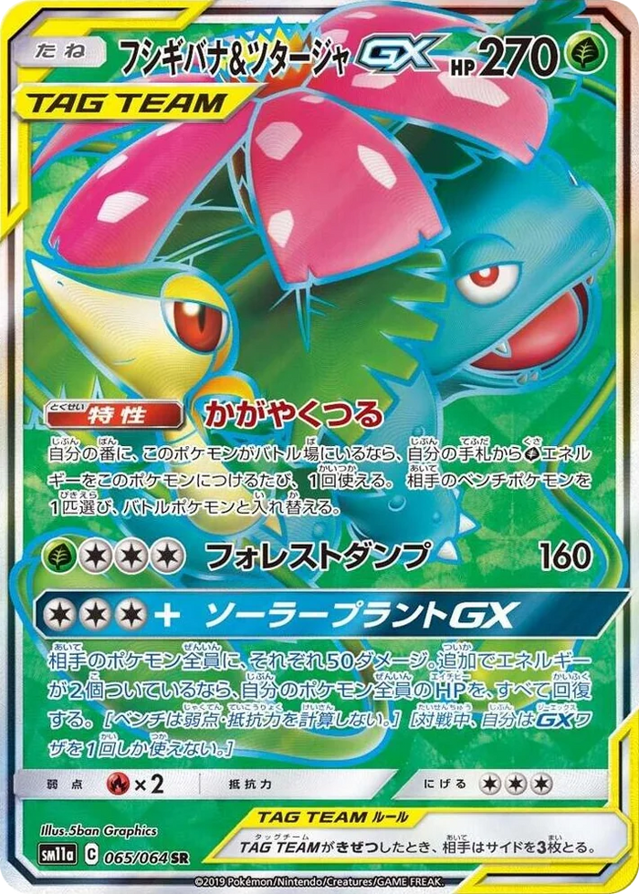 0065 Venusaur & Snivy GX Super Rare Remix Bout