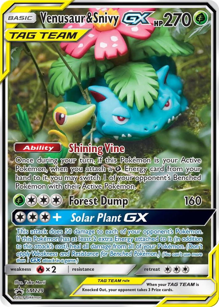 SM229 Venusaur & Snivy GX - SM229 Promo SM Promos