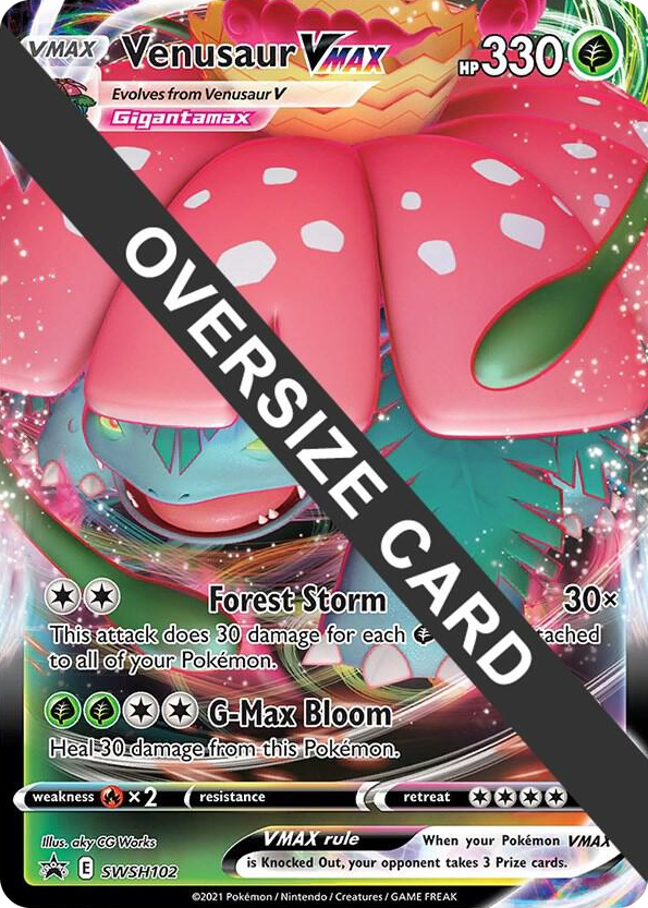 0102 Venusaur VMAX - SWSH102 Promo Jumbo Cards
