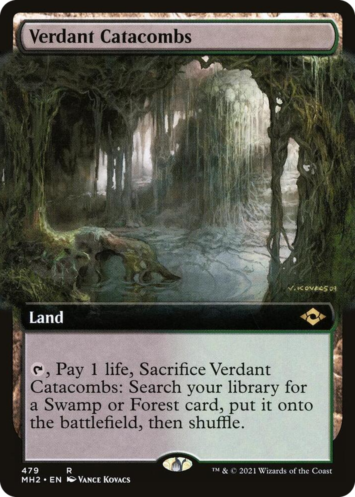 0479 Verdant Catacombs (Extended Art) R Modern Horizons 2