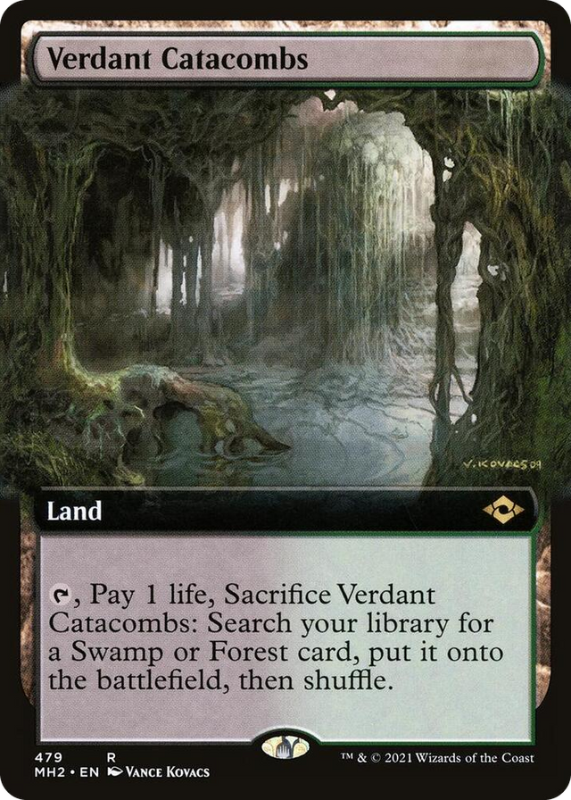 0479 Verdant Catacombs (Extended Art) R Modern Horizons 2