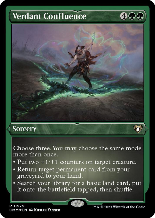 0575 Verdant Confluence (Foil Etched) R Commander Masters
