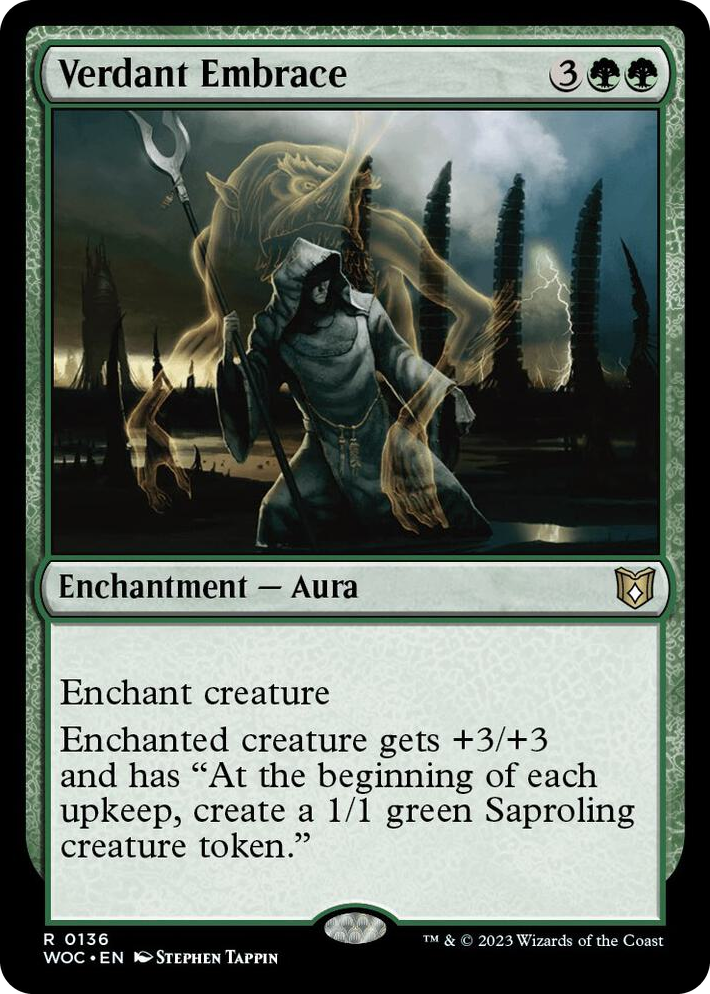 0136 Verdant Embrace R Commander: Wilds of Eldraine