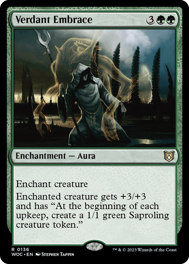 0136 Verdant Embrace R Commander: Wilds of Eldraine