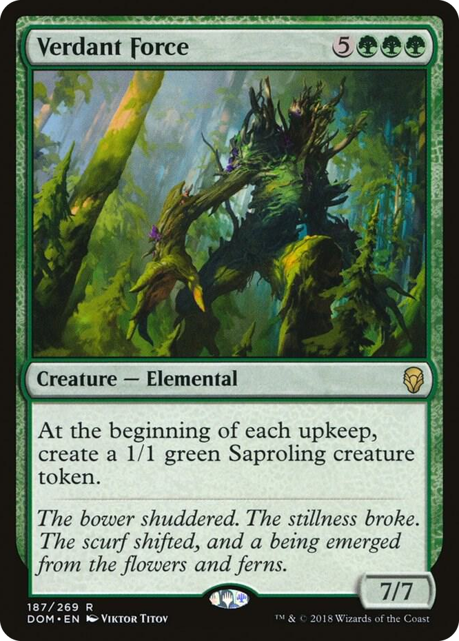 0187 Verdant Force R Dominaria