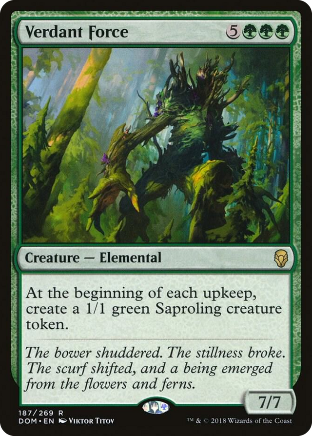 0187 Verdant Force R Dominaria