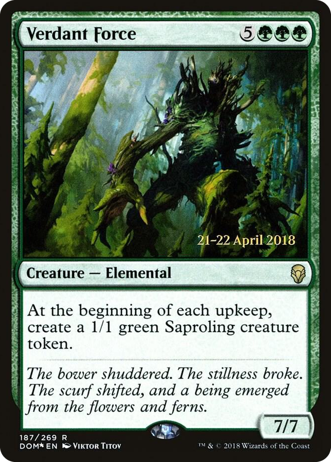 0187 Verdant Force R Prerelease Cards