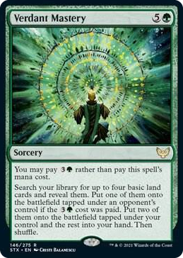 0146 Verdant Mastery R Strixhaven: School of Mages