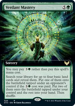 0320 Verdant Mastery (Extended Art) R Strixhaven: School of Mages