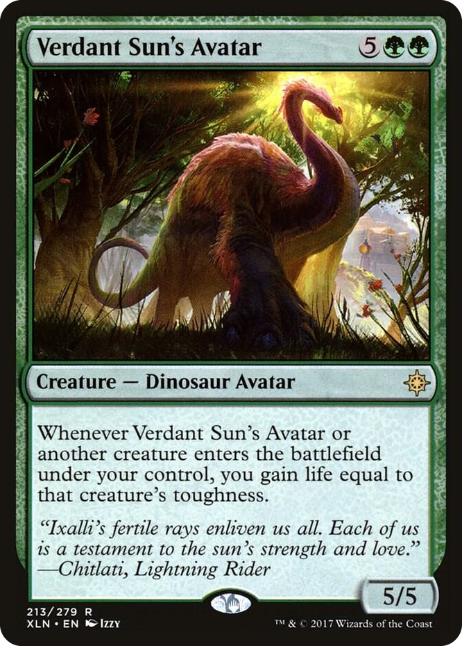 0213 Verdant Sun's Avatar R Ixalan