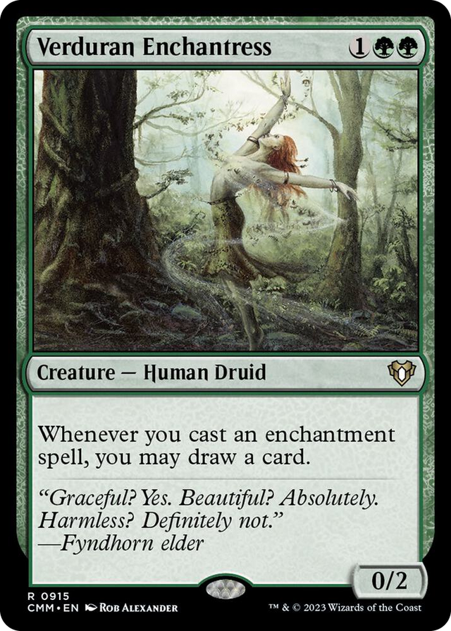 0915 Verduran Enchantress R Commander Masters