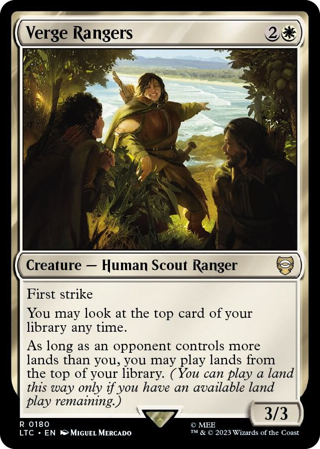 Verge Rangers #180 R - Commander: The Lord of the Rings: Tales of Middle-earth Pokemon card