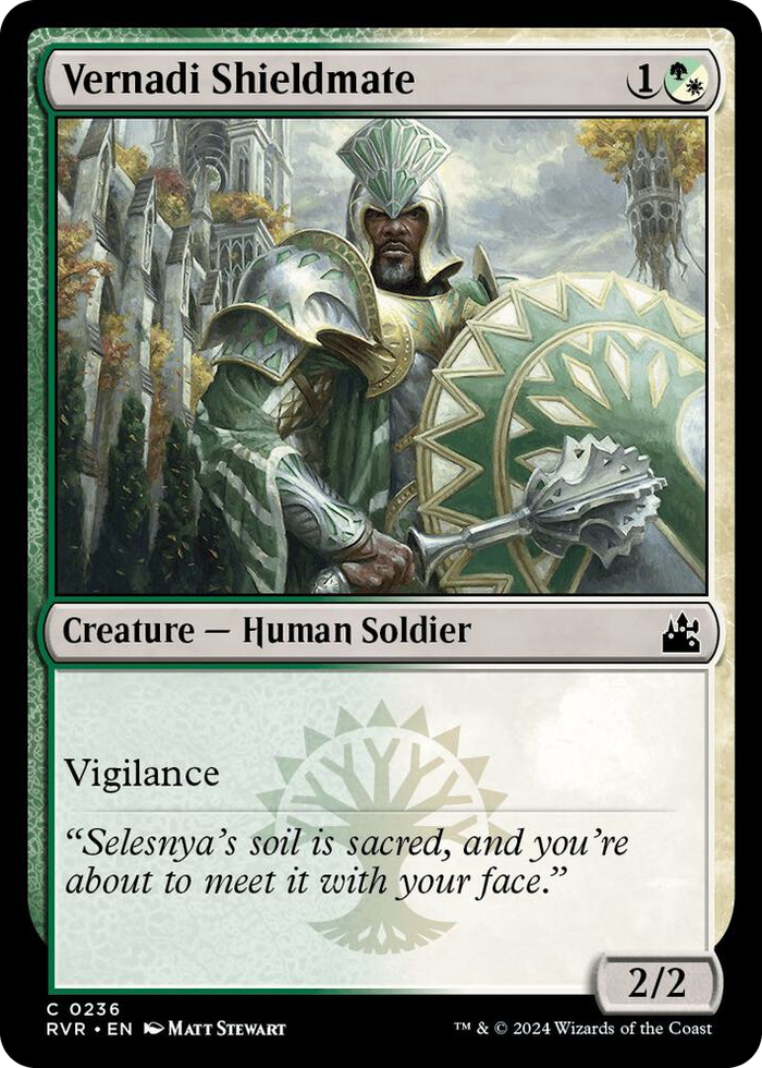 Vernadi Shieldmate #236 C - Ravnica Remastered Pokemon card