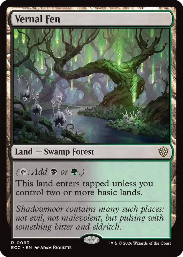 0063 Vernal Fen R Commander: Lorwyn Eclipsed