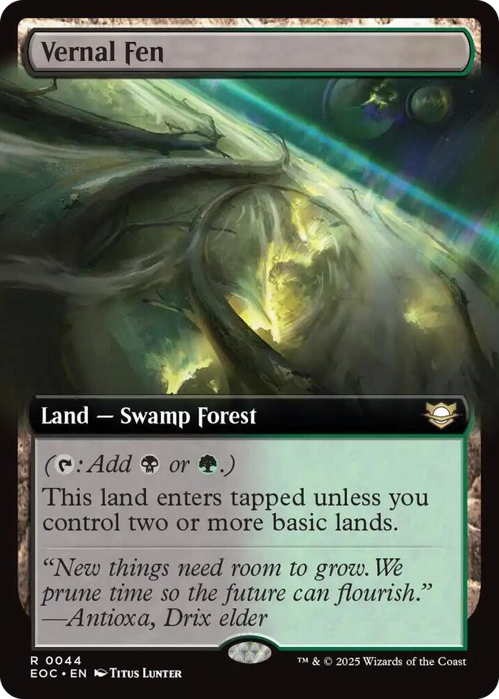 Vernal Fen (Extended Art) #44 R - Commander: Edge of Eternities Pokemon card