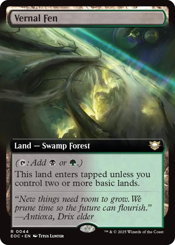 0044 Vernal Fen (Extended Art) R Commander: Edge of Eternities