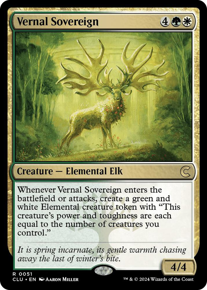 0051 Vernal Sovereign R Ravnica: Clue Edition
