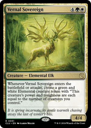 0051 Vernal Sovereign R Ravnica: Clue Edition