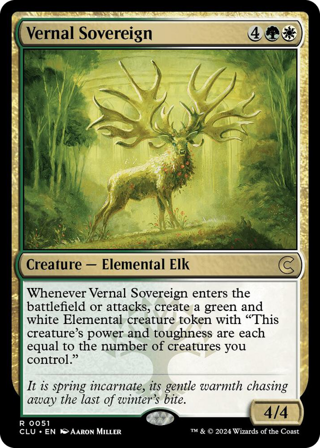 0051 Vernal Sovereign R Ravnica: Clue Edition