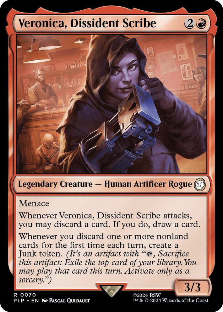 0070 Veronica, Dissident Scribe R Universes Beyond: Fallout