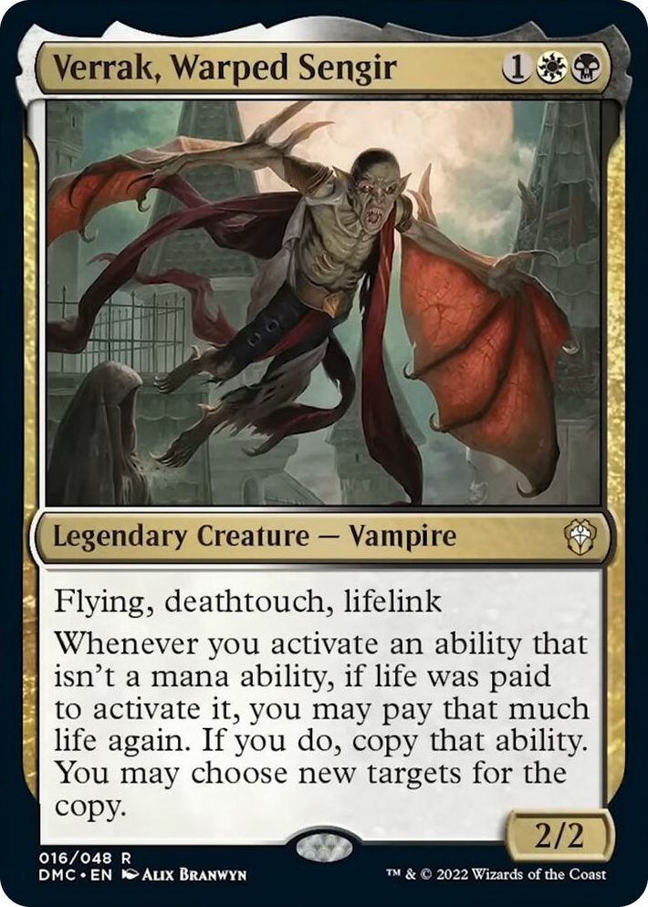 0016 Verrak, Warped Sengir R Commander: Dominaria United
