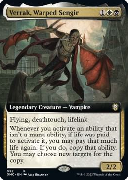 0092 Verrak, Warped Sengir (Extended Art) R Commander: Dominaria United