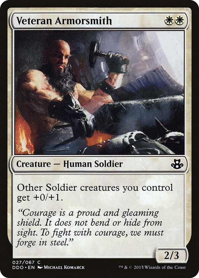 0027 Veteran Armorsmith C Duel Decks: Elspeth vs. Kiora
