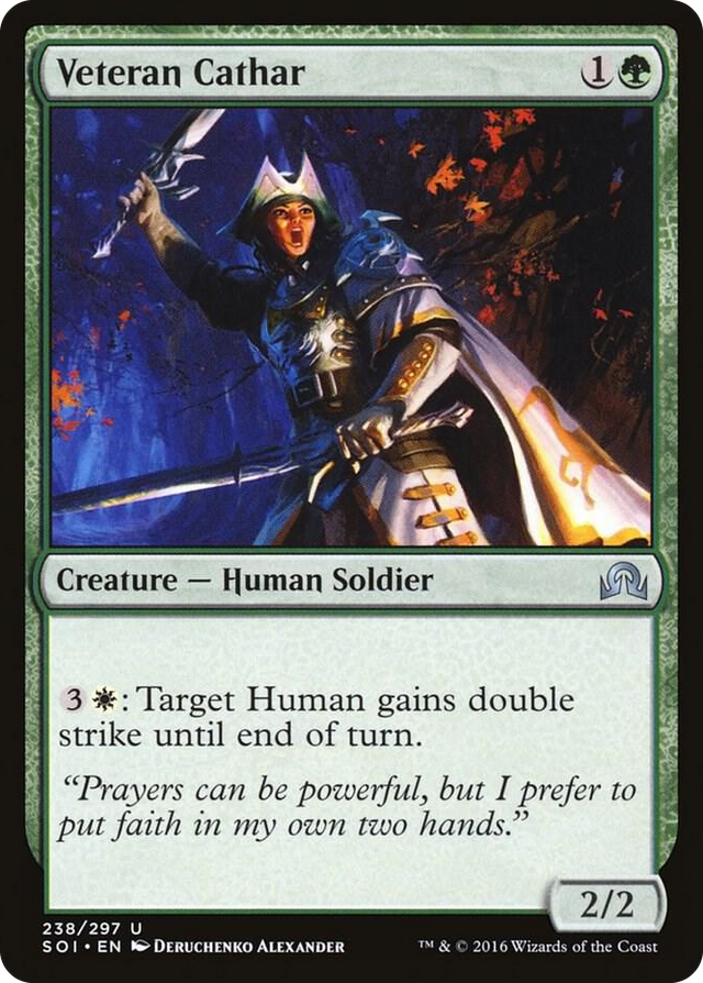 0238 Veteran Cathar U Shadows over Innistrad